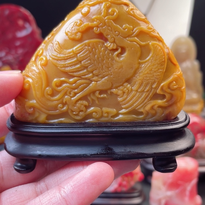 寿山石结晶地田黄