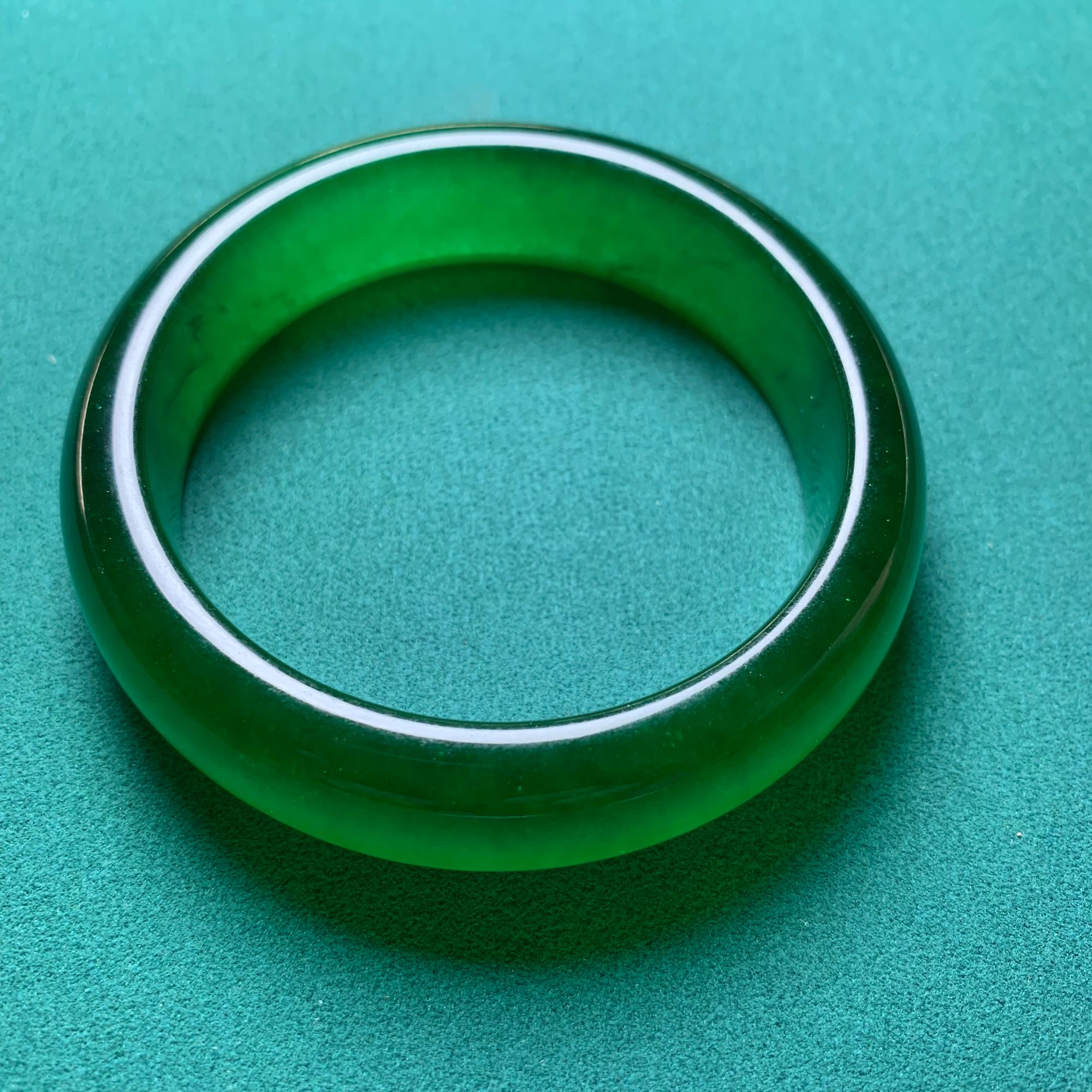 甄选手镯 A1112满绿正圈手镯