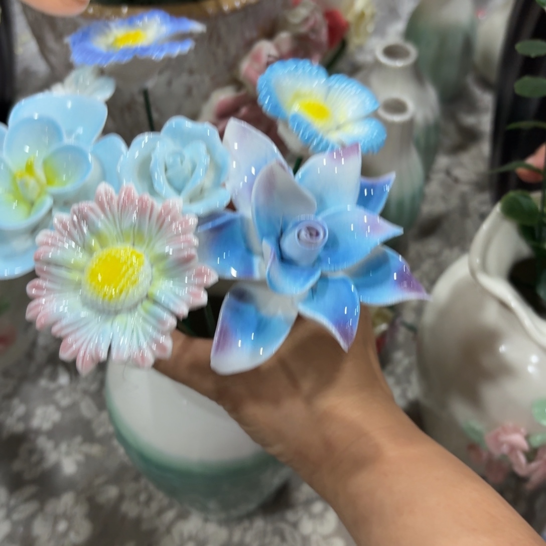 陶瓷花，20元发货， 退款拉黑，837