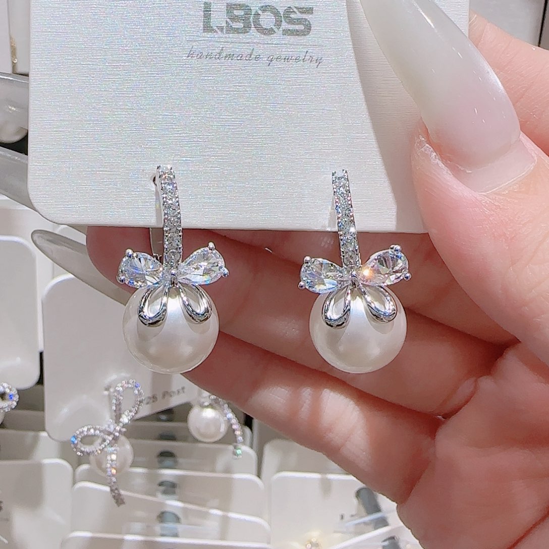 锆石铜合金925银耳环