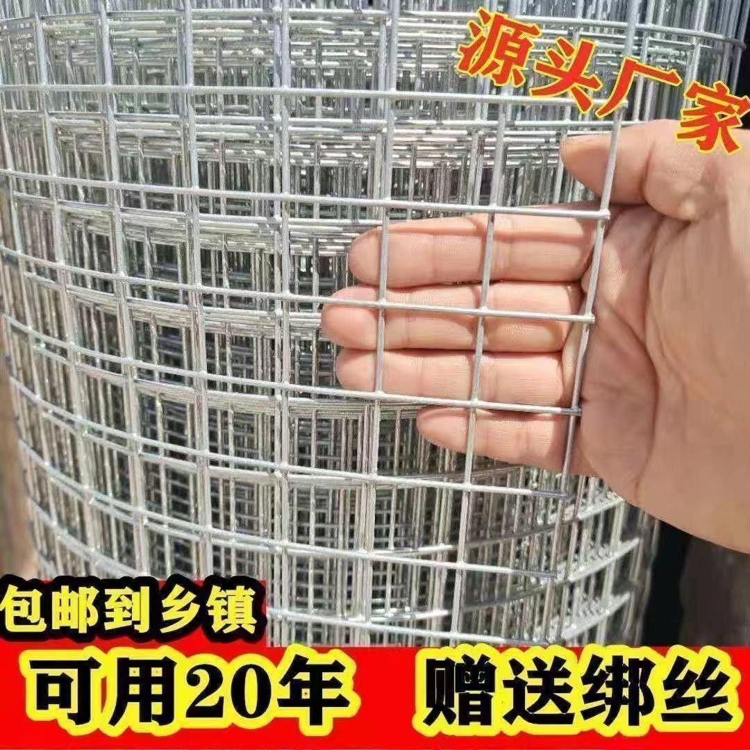 热镀锌加粗防锈铁网建筑防裂防护网可用于防鼠防鸡鸭果园围栏