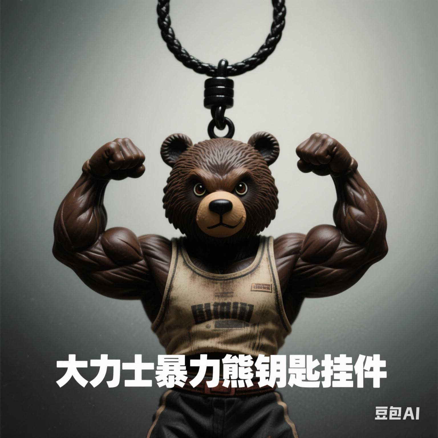 印度大力士暴力熊钥匙挂件（小龙哥）