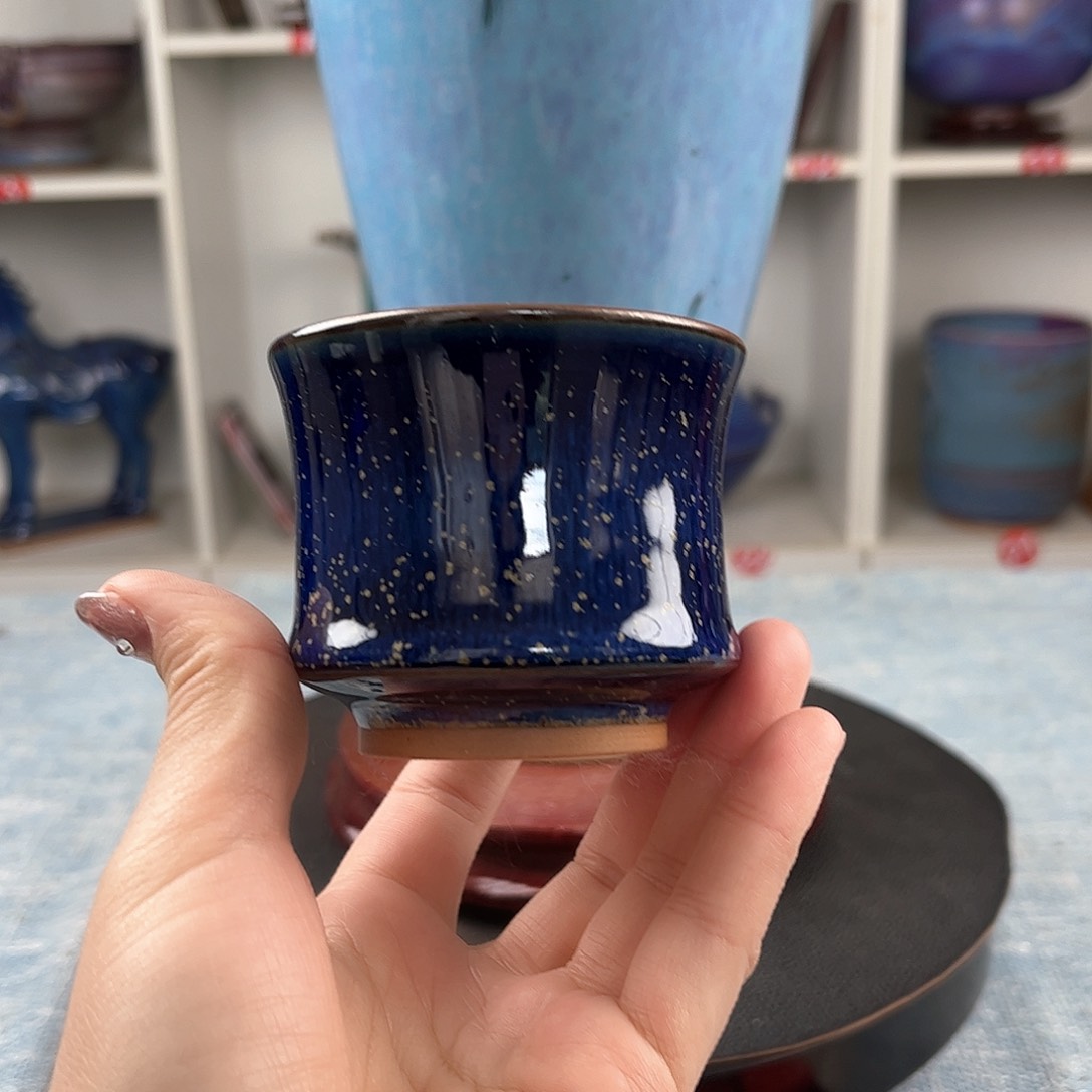 瓷片马蹄杯工艺品