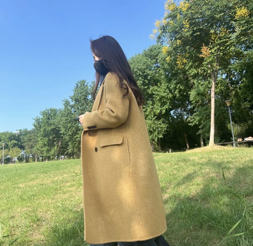 【反季清仓】2025新款小个子网红显瘦双面羊毛大衣