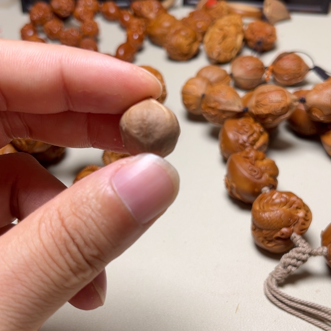 暗***杠橄榄核手串橄榄核