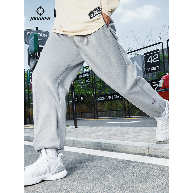 【欧若风】准者自由1丨运动长裤休闲宽松抽绳束脚针织长裤