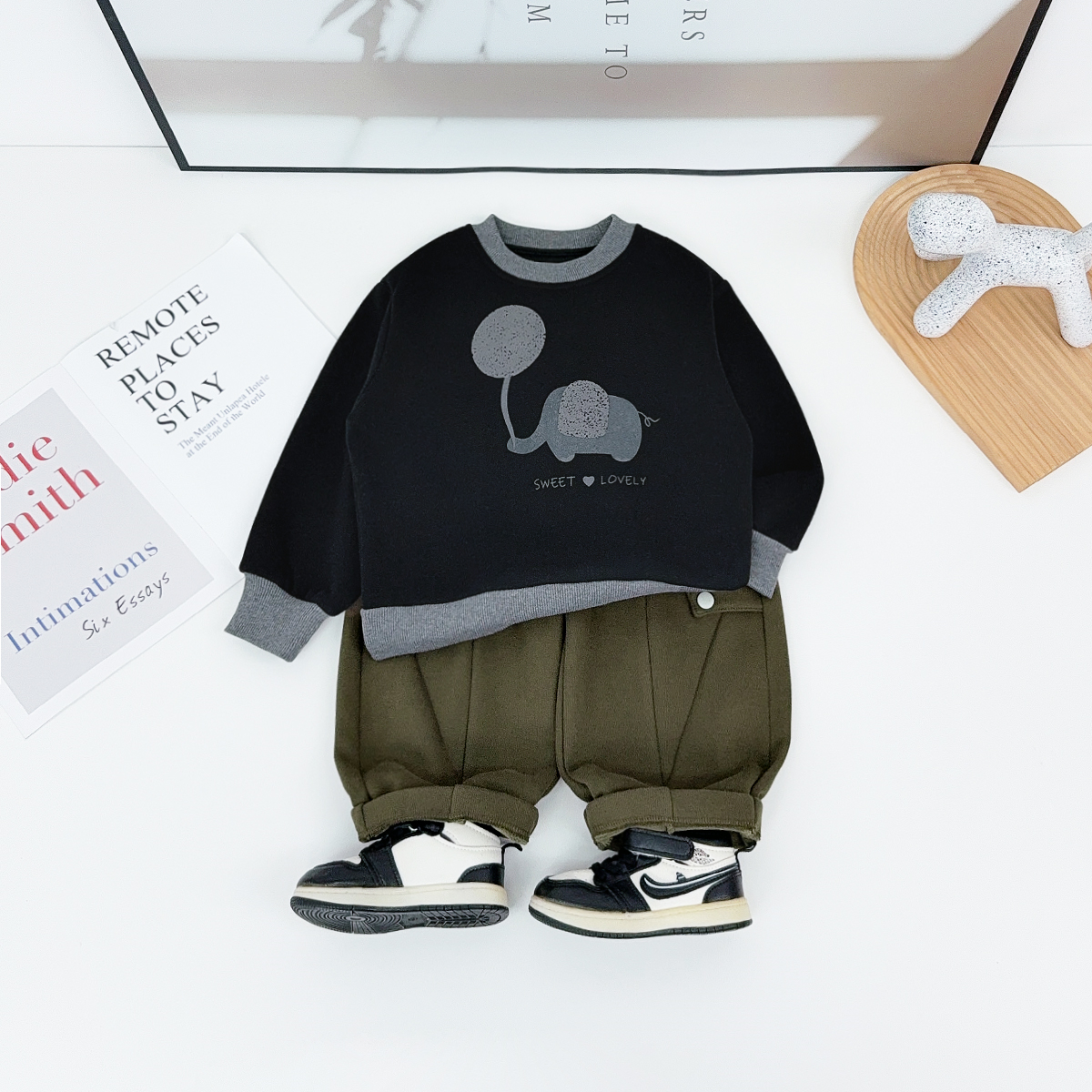 儿童卫衣加绒长袖2025新款秋冬装男童上衣潮BDD26320悠悠童话童装