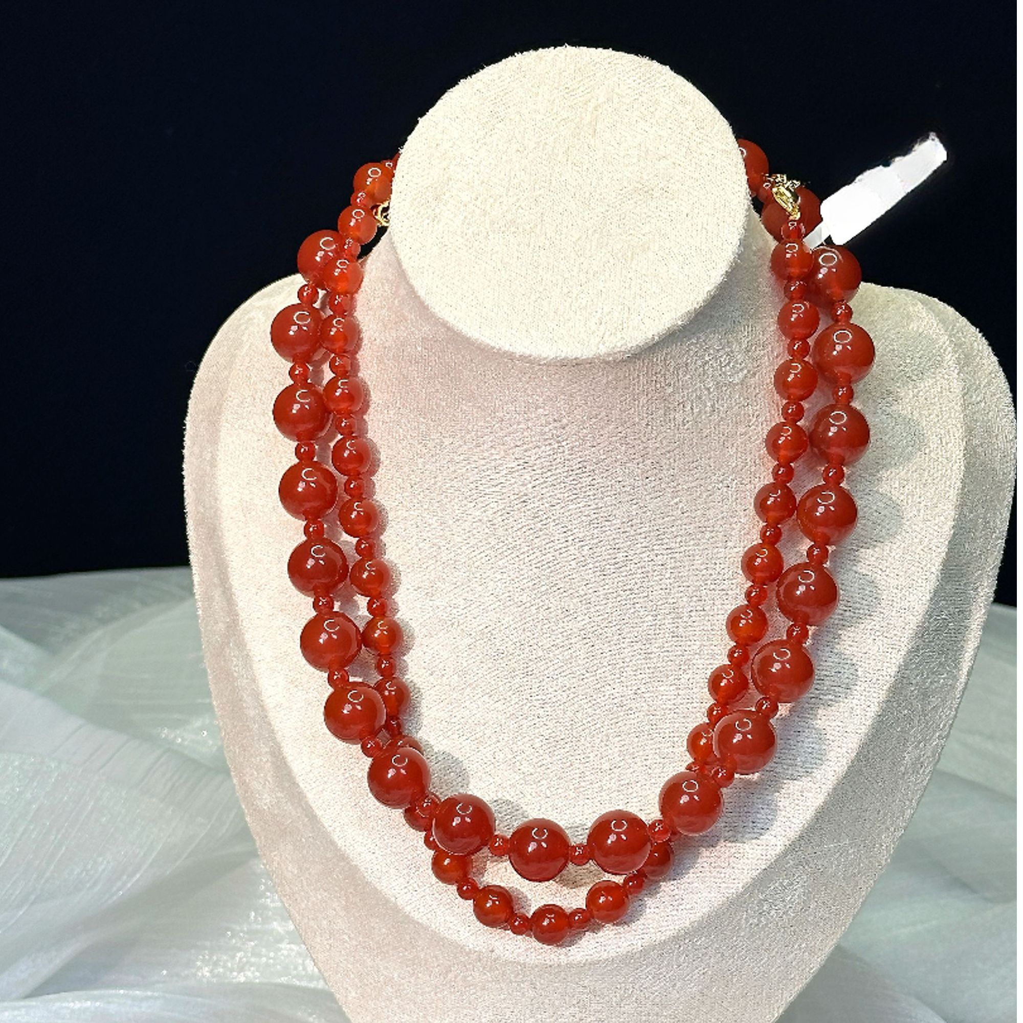 【赵露思同款】许我耀眼许研同款 红玛瑙项链8/12mm X005