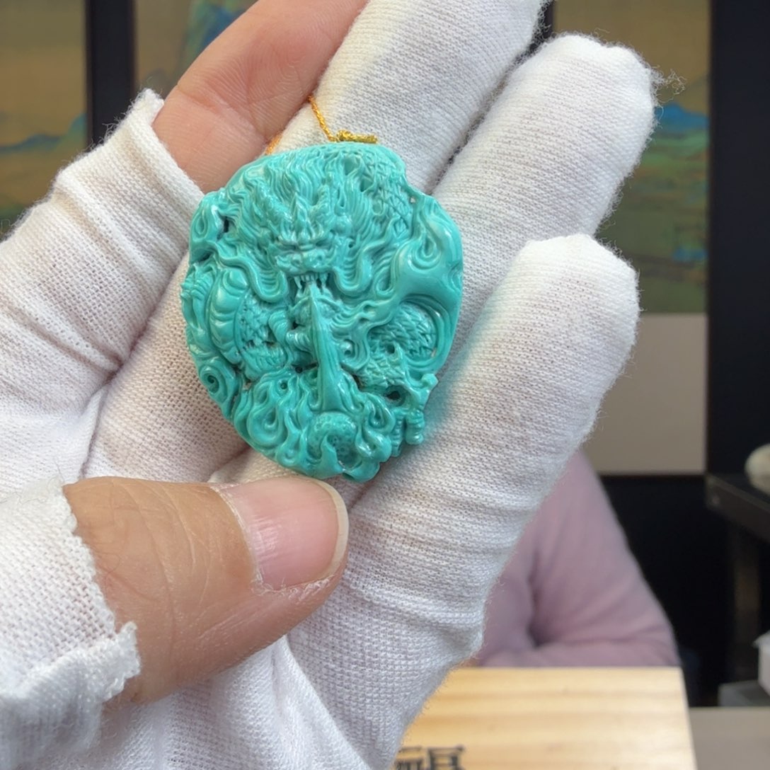 绿松石未镶嵌珠宝奇石