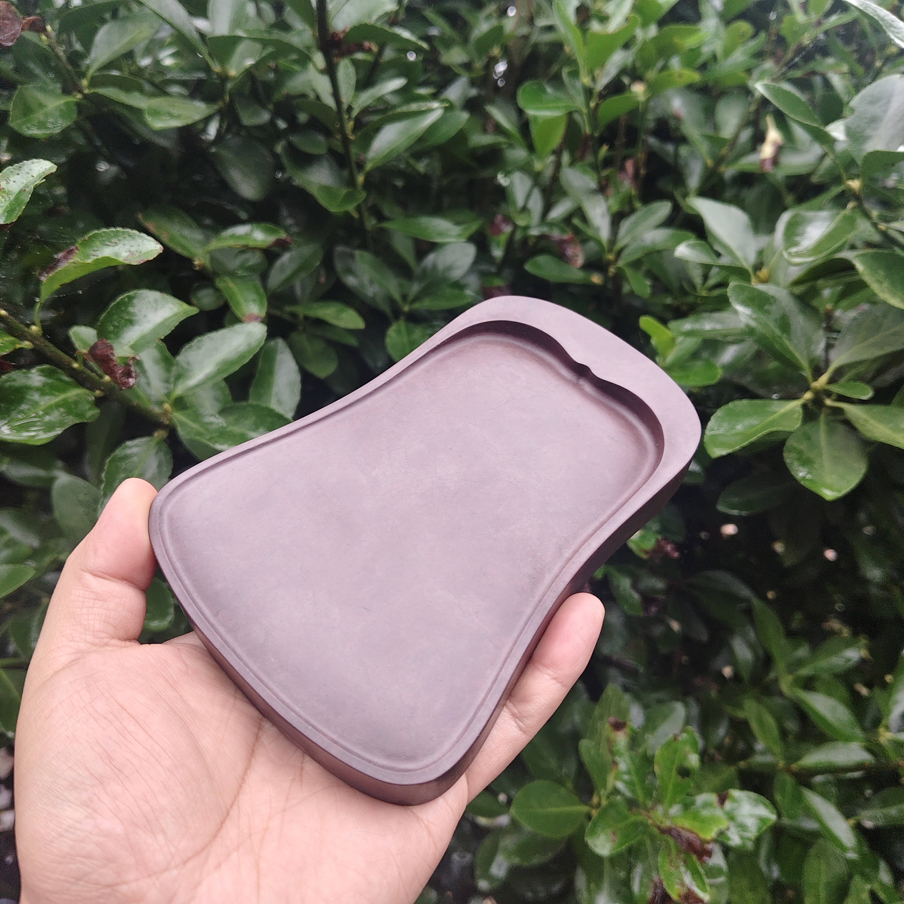 聚灵砚社6寸端砚宋坑砚台蕉叶砚