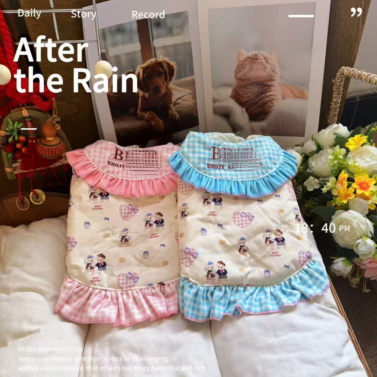 狗狗棉服小型犬冬季保暖宠物小狗比熊泰迪衣服猫咪马甲冬款加厚