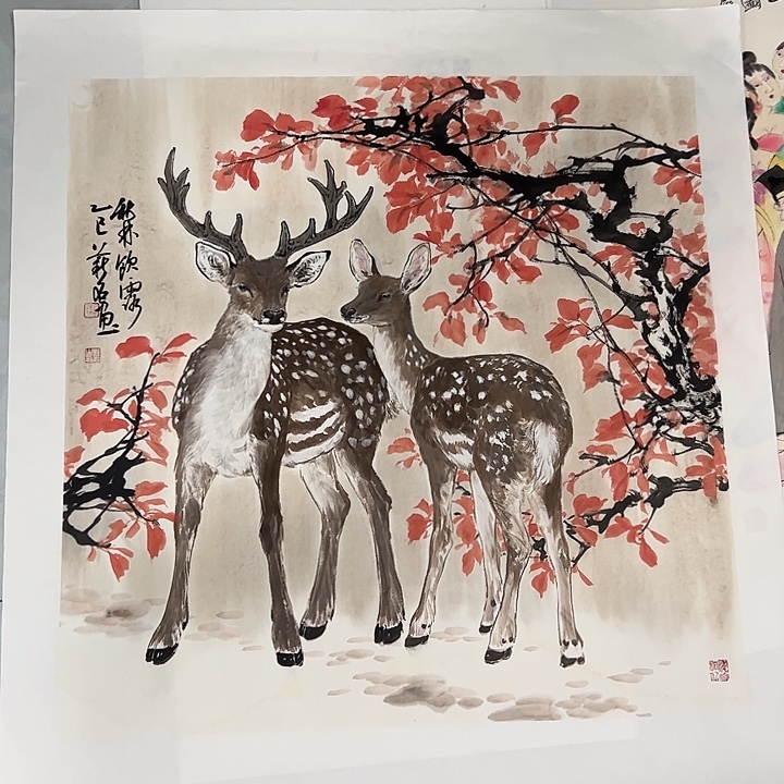 啊****国画陈薪名老师花鸟画作品