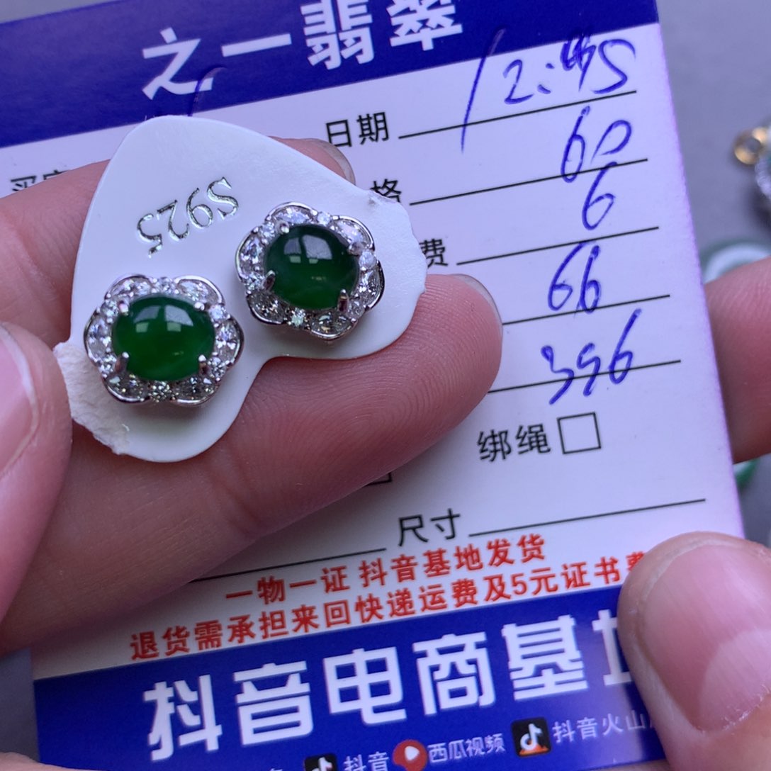 颈饰银S925镶嵌翡翠W**g