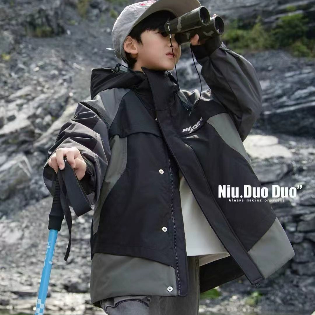 童装加棉外套2025新款加厚冬装中大童新款儿童潮童