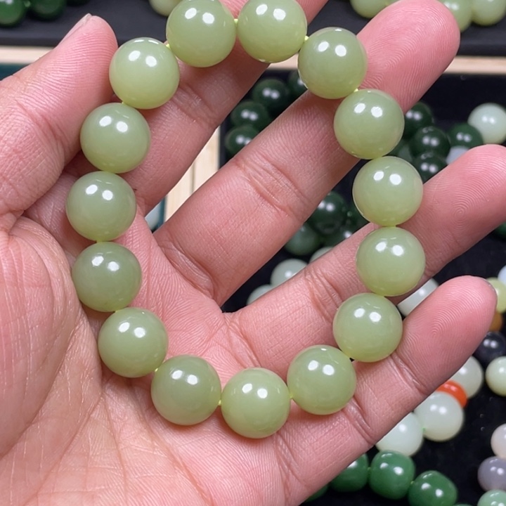 和田玉手串未镶嵌d****等