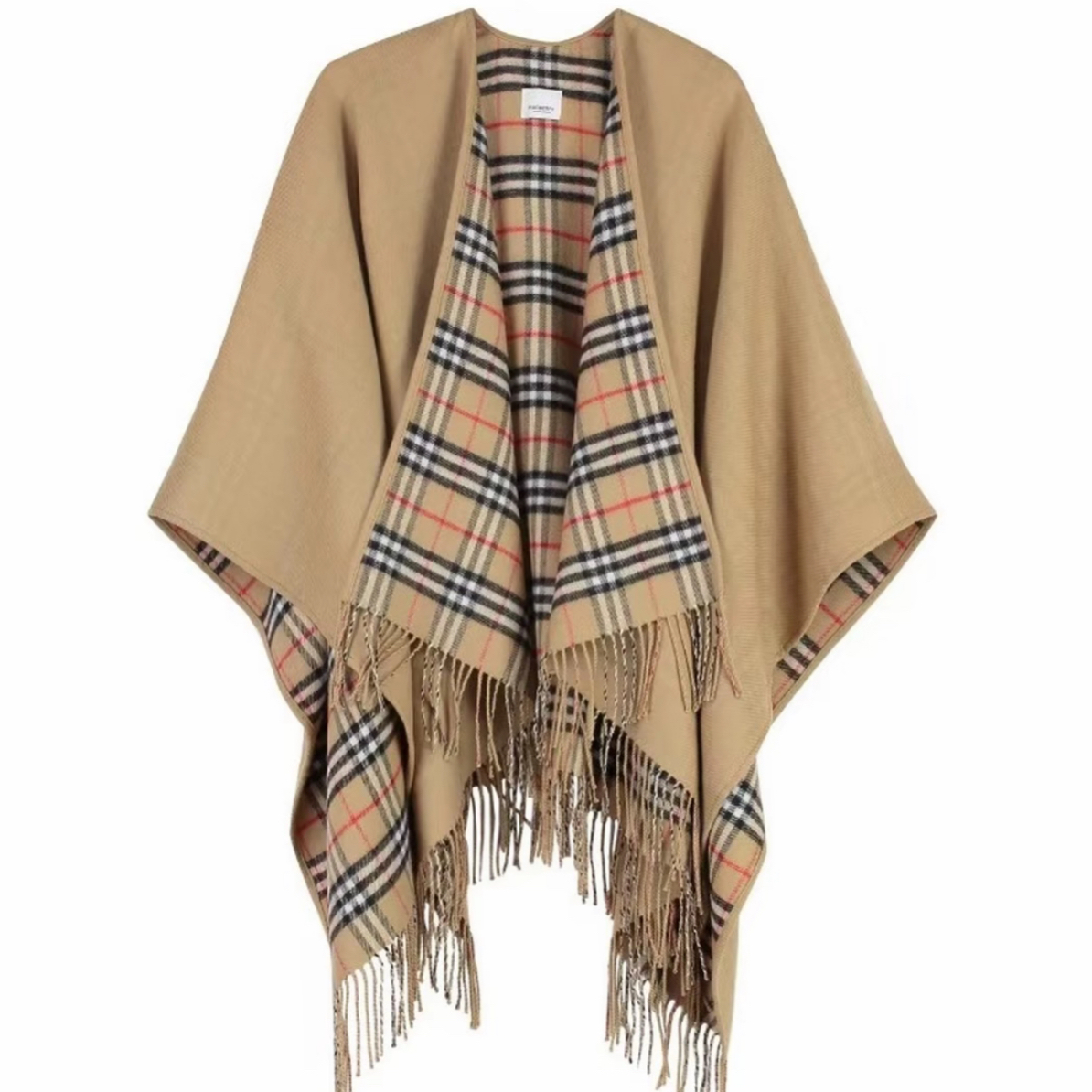 (龙女家)护颈护肩条纹保暖格子防风披肩