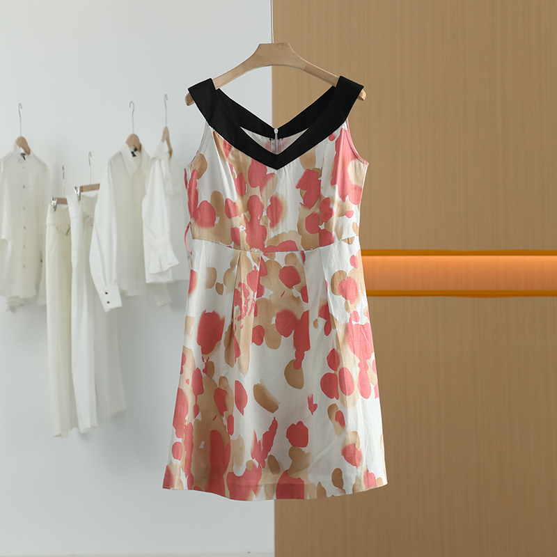 【半价q仓-唐长老自营】货号Y0630女装夏新款印花休闲连衣裙YL