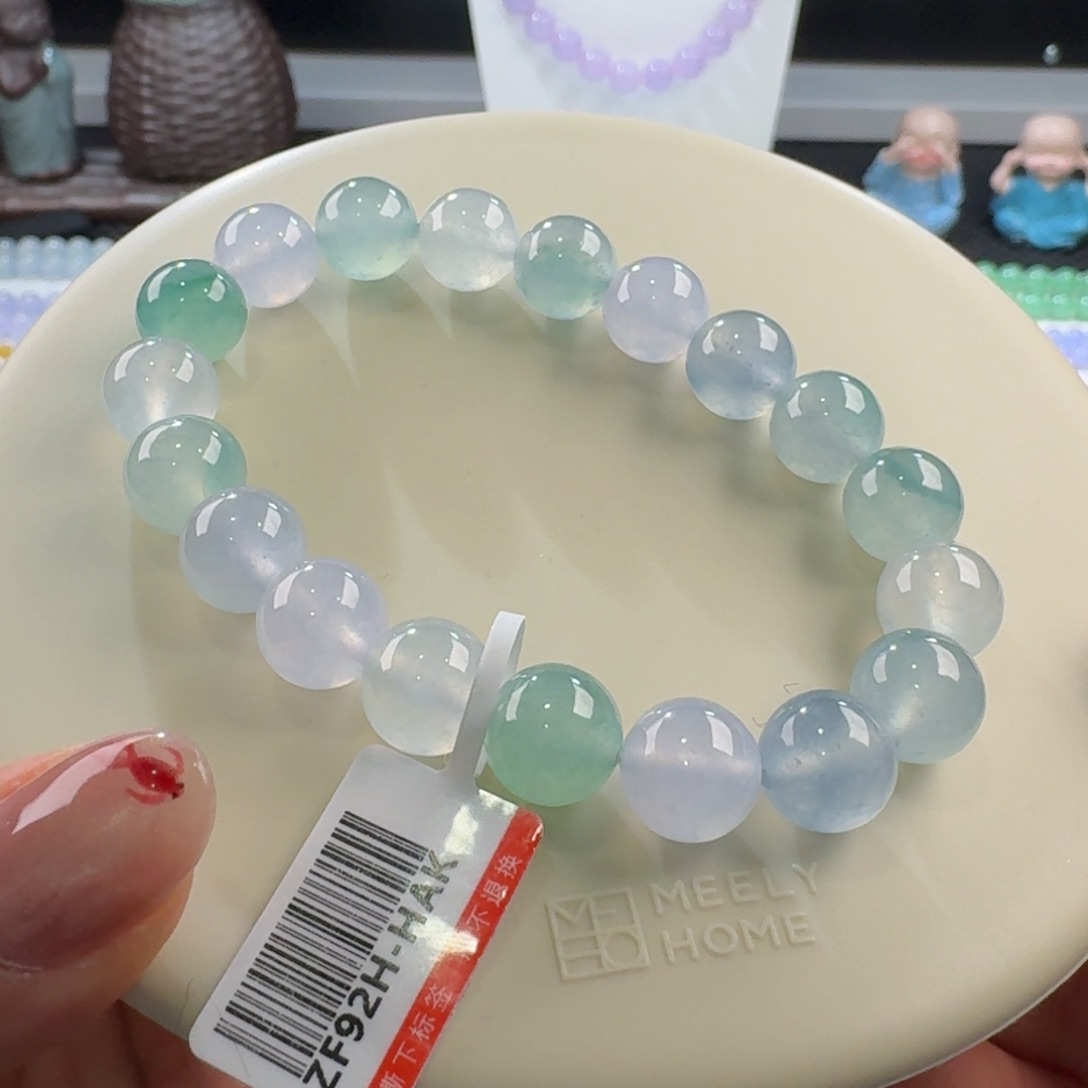 翡翠手链未镶嵌多宝单圈10mm