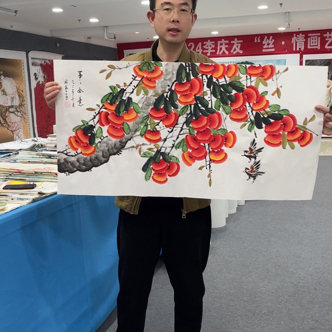 国画今天上午国画作品展示