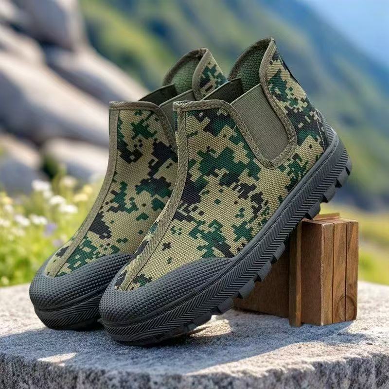 防滑加厚一脚蹬户外工地解放防护鞋春夏秋防滑防滑解放鞋劳保鞋