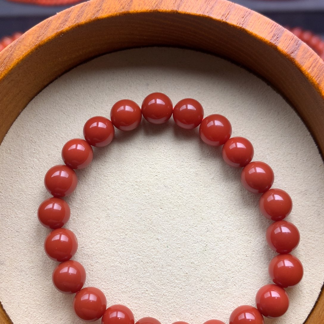 南红玛瑙未镶嵌保山天然原矿南红8mm+官坡锦红