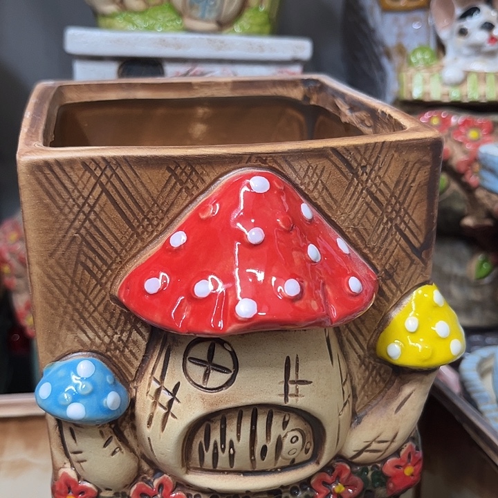 粗陶材质多肉花盆