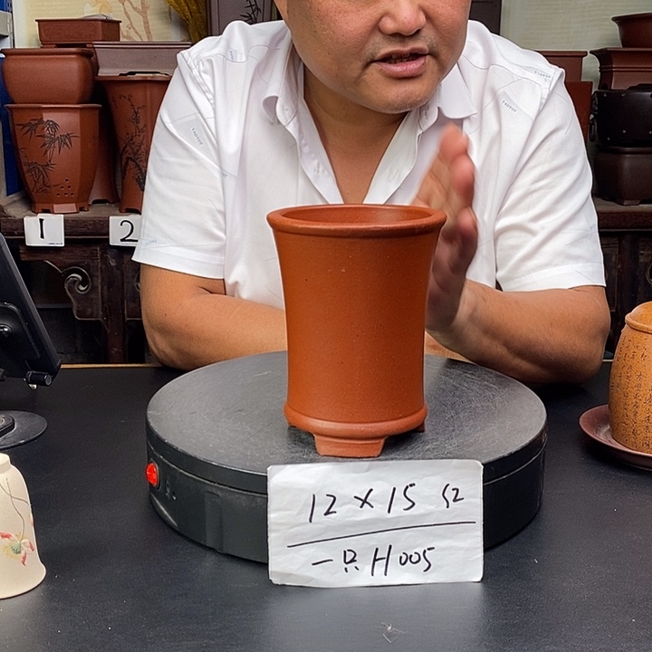 紫砂花盆货号一只H005