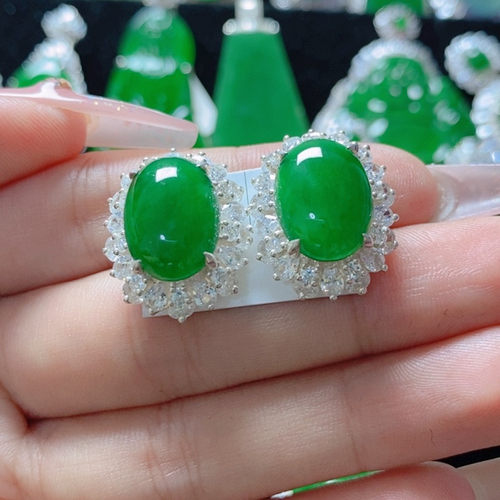 翡翠颈饰银S925镶嵌