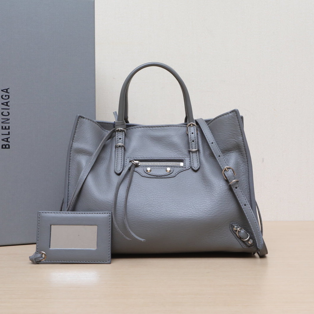 95新 Balenciaga/巴黎世家 花花灰色 NEO CLASSIC 手提机车包
