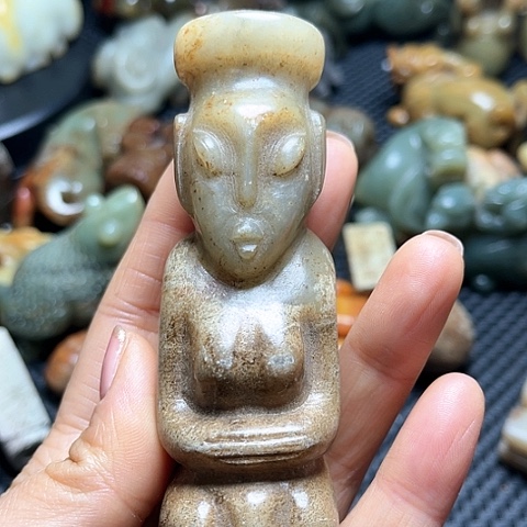 白玉菩提吊坠摆件