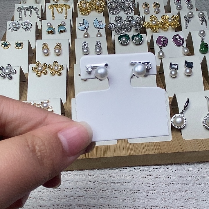 淡水珍珠银S925镶嵌耳饰