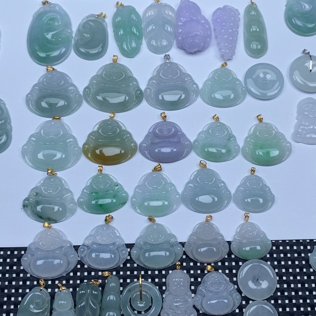 翡翠未镶嵌颈饰天然翡翠