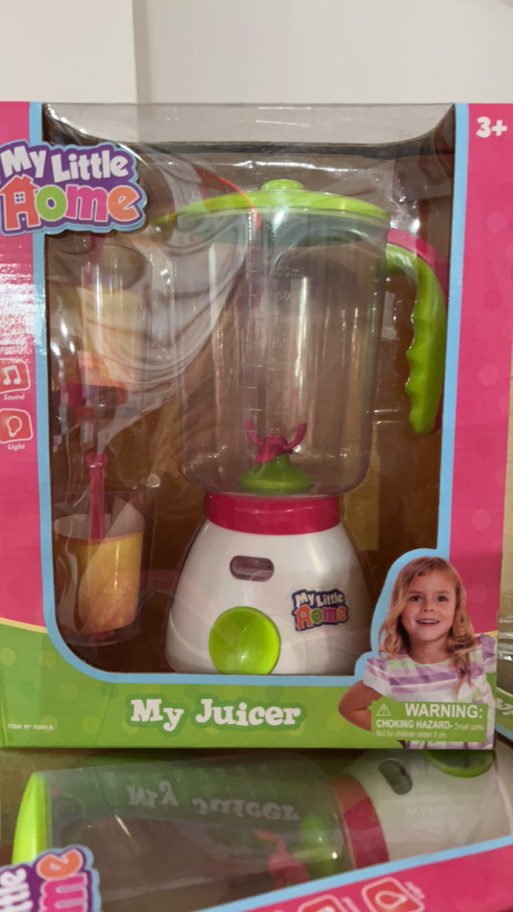 粉色盒子果汁机科学玩具9801A