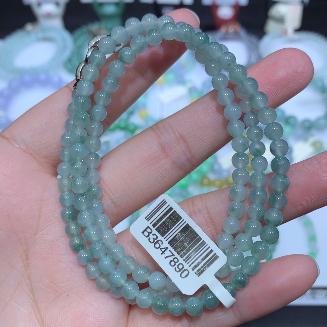 翡翠未镶嵌手串天然