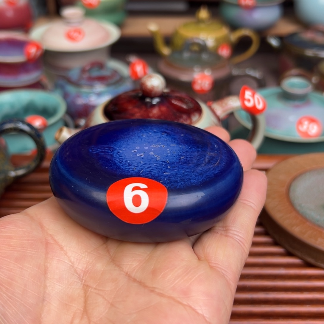 手工制作钧窑茶器