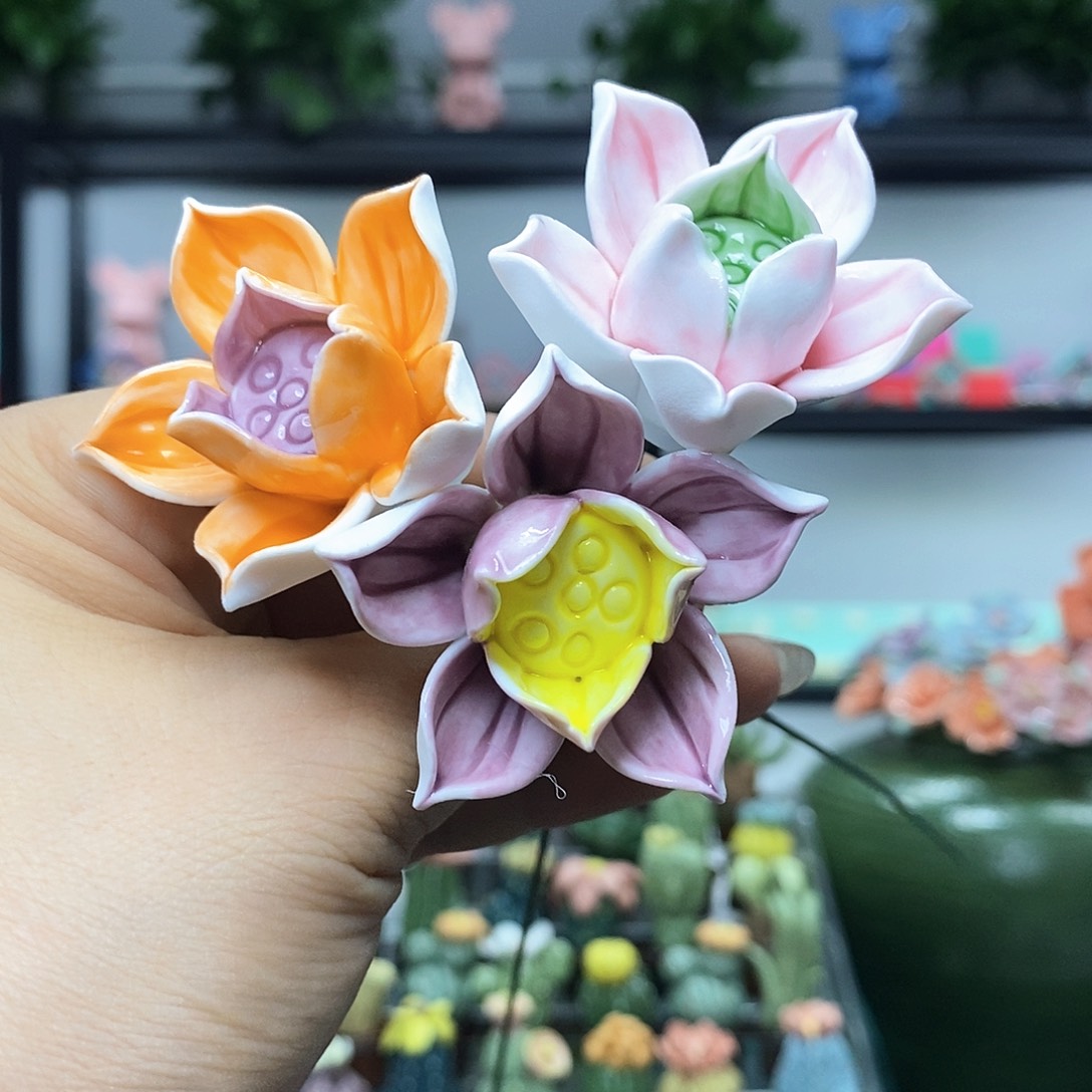 手工制作工艺品三朵花