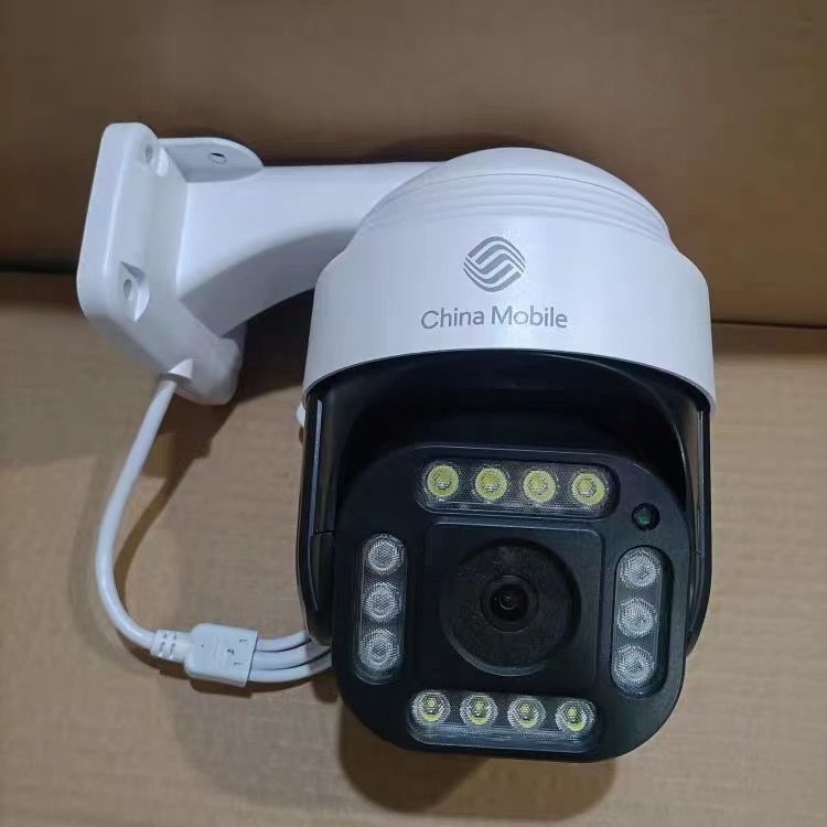 移动千里眼球形防水360度旋转超高清像素一键通话poe监控