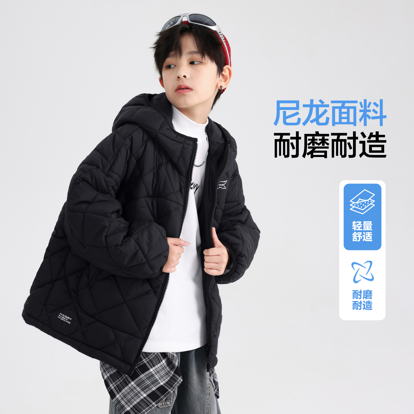 男童冬季韩范加厚棉服2025新款青少年儿童加棉保暖棉衣外套潮5924