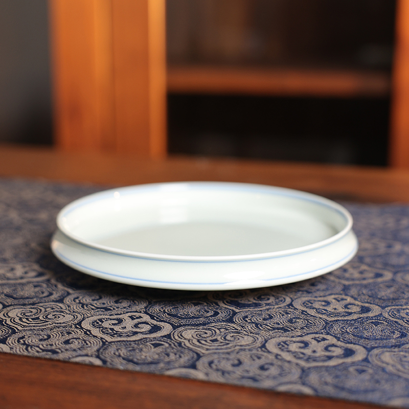 【栗子严选】素色斋心壶承 景德镇陶瓷（moshe730）