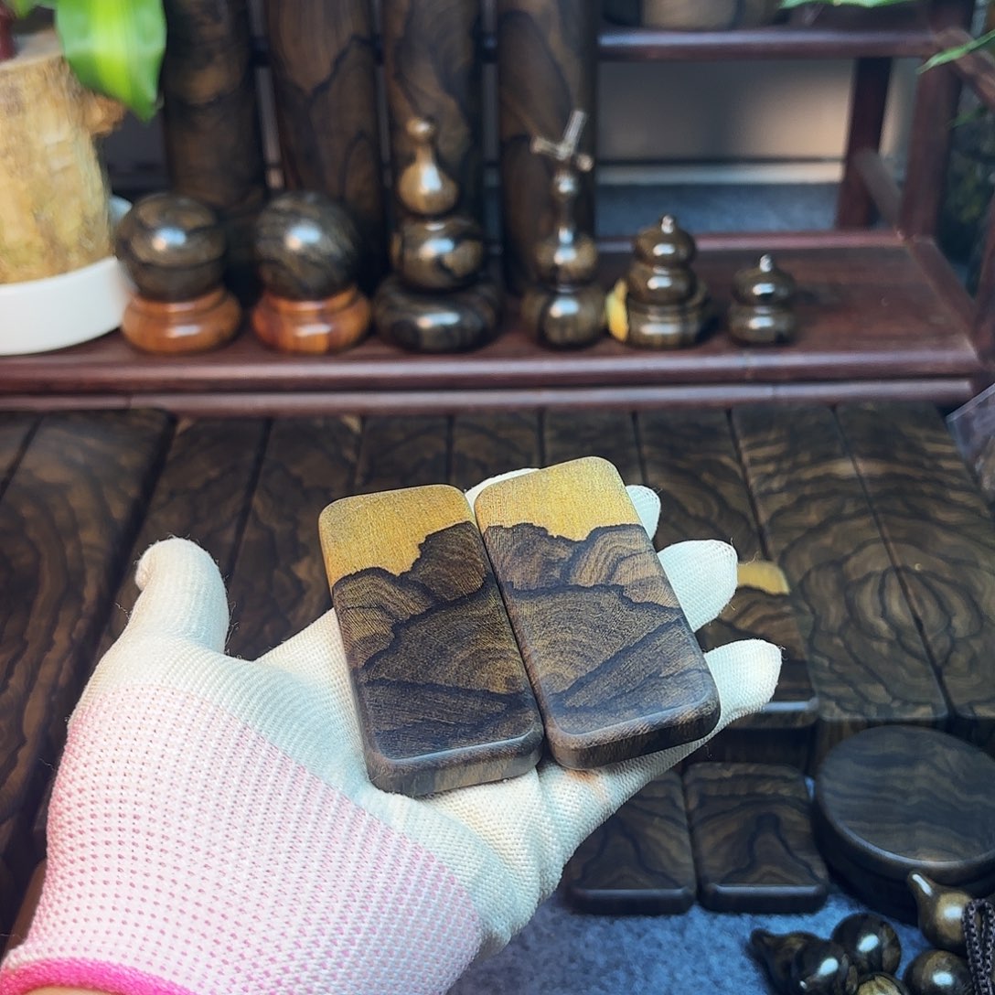 亦***涵破布木（黑柿木）木料两个