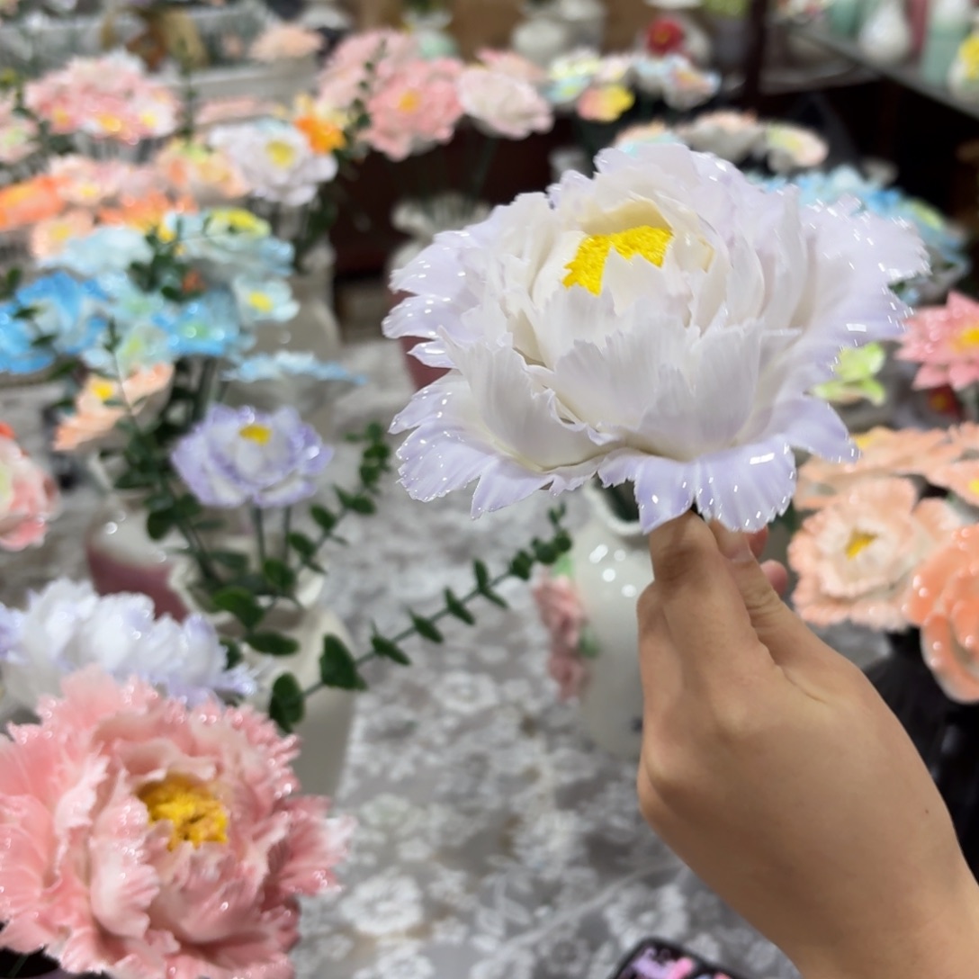 陶瓷花，20元发货，退款拉黑