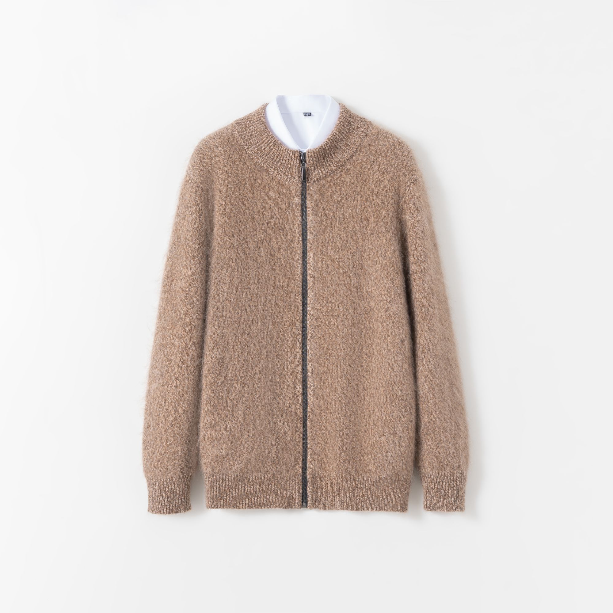 表哥绒情【男款】100山羊绒拉链开衫气质百搭男款羊绒衫-6005