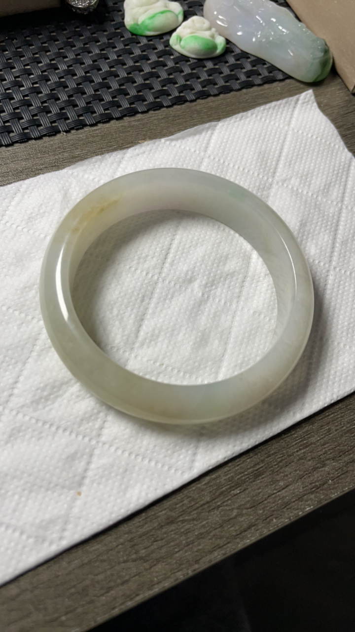 天然翡翠A货 54圈口 水头足