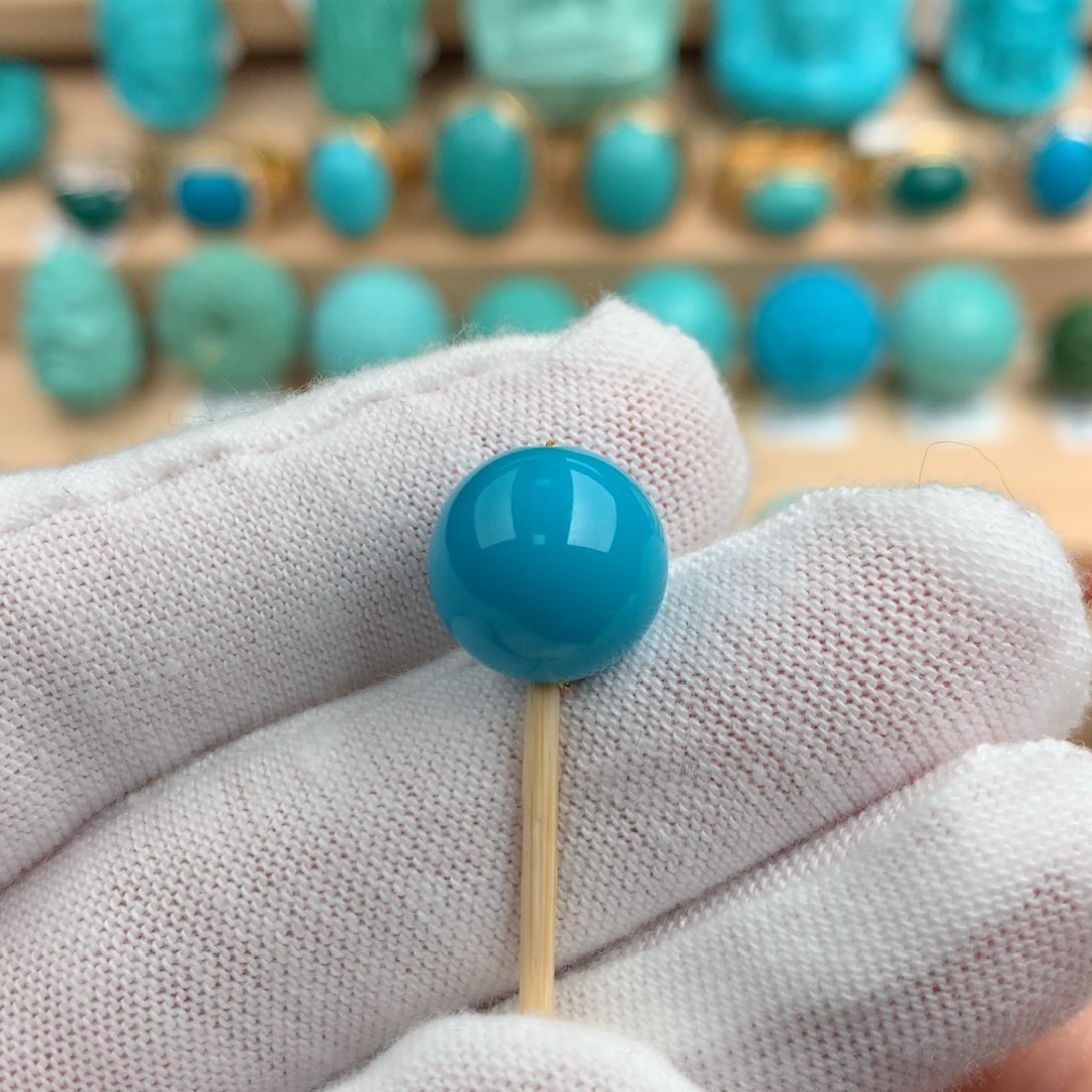 绿松石配饰未镶嵌11.8mm