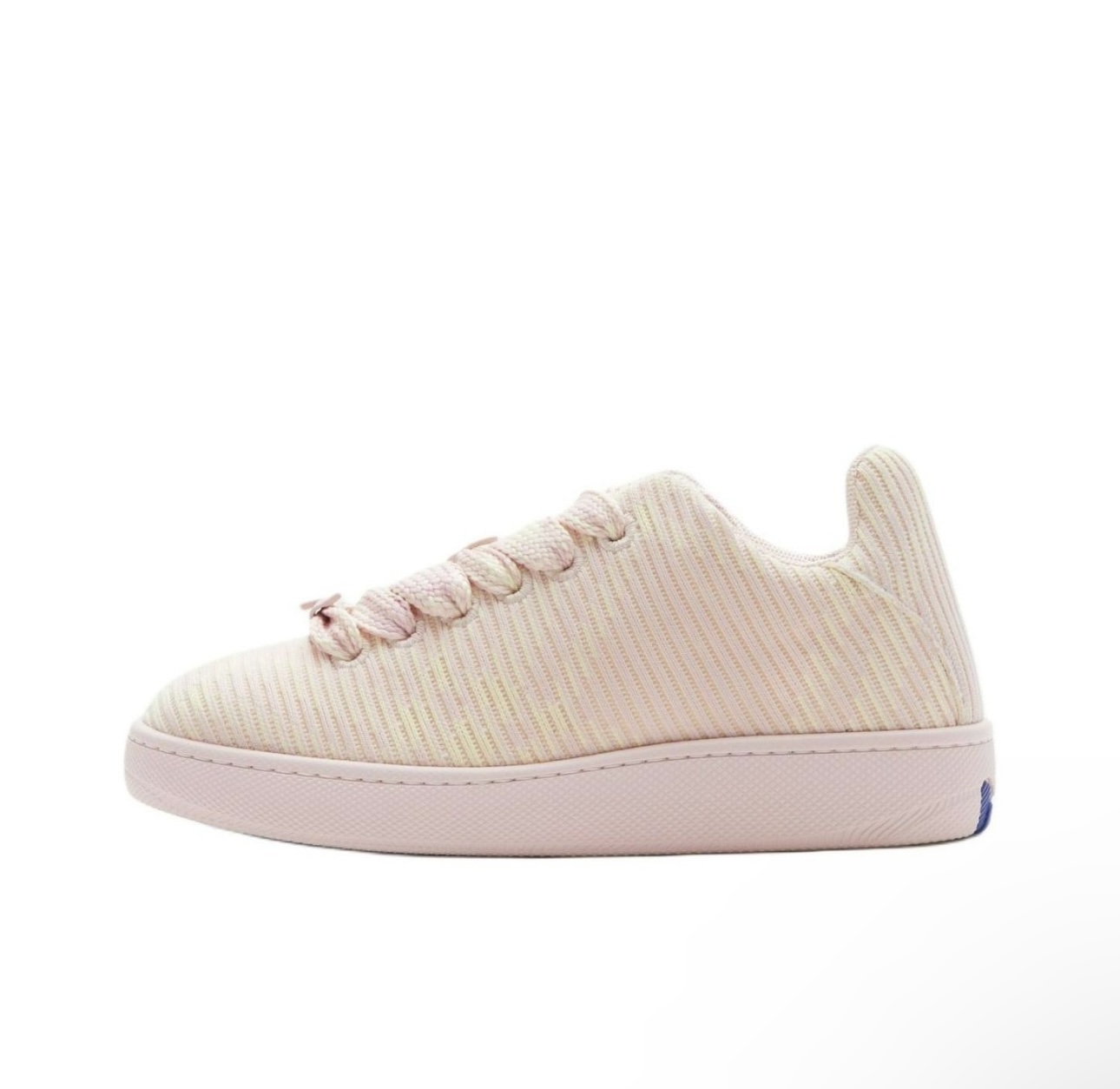 99新 BURBERRY/博柏利 35-39码/女款时尚樱花粉色格纹休闲运动鞋