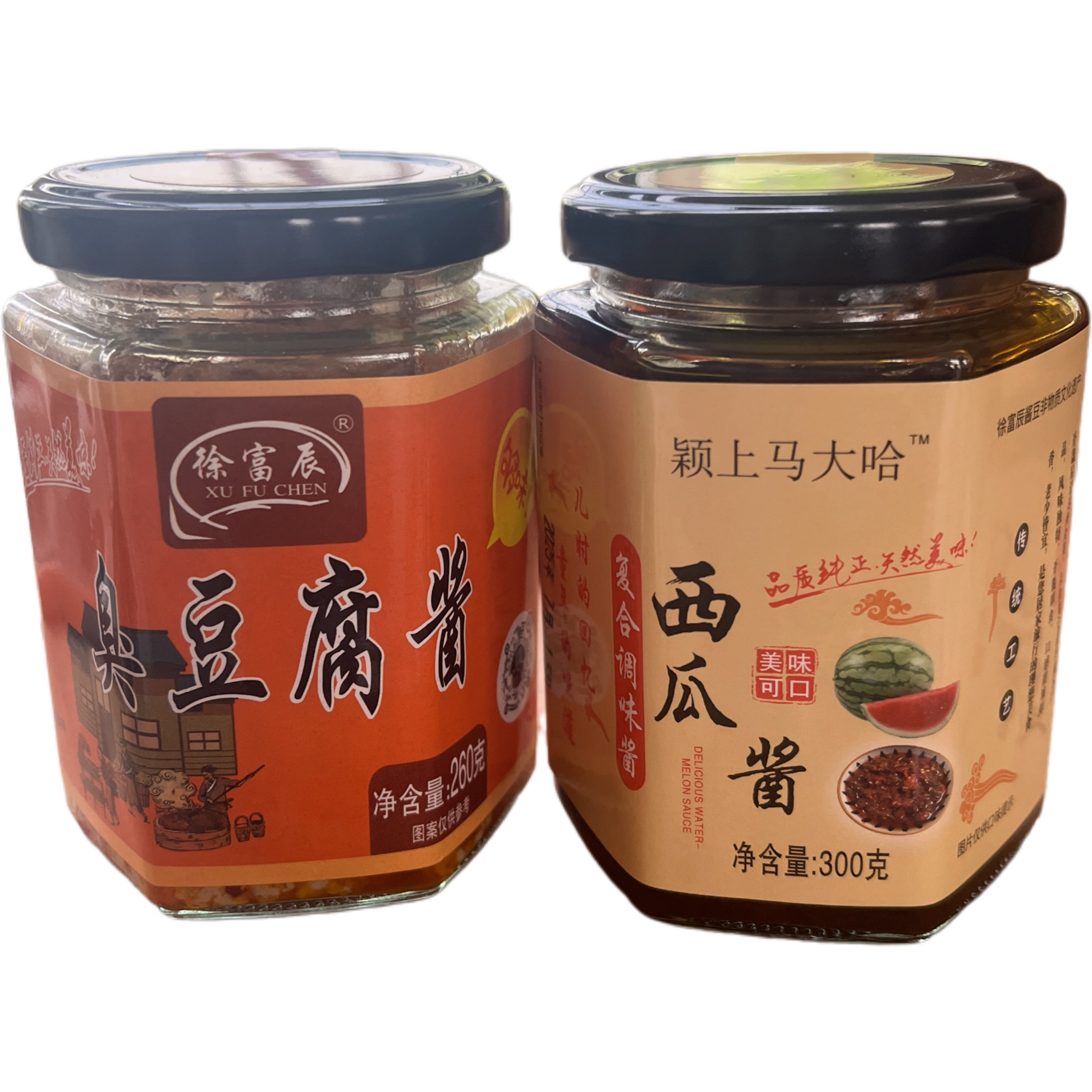 [马大哈专属]西瓜酱豆＋臭豆腐酱组合装两瓶