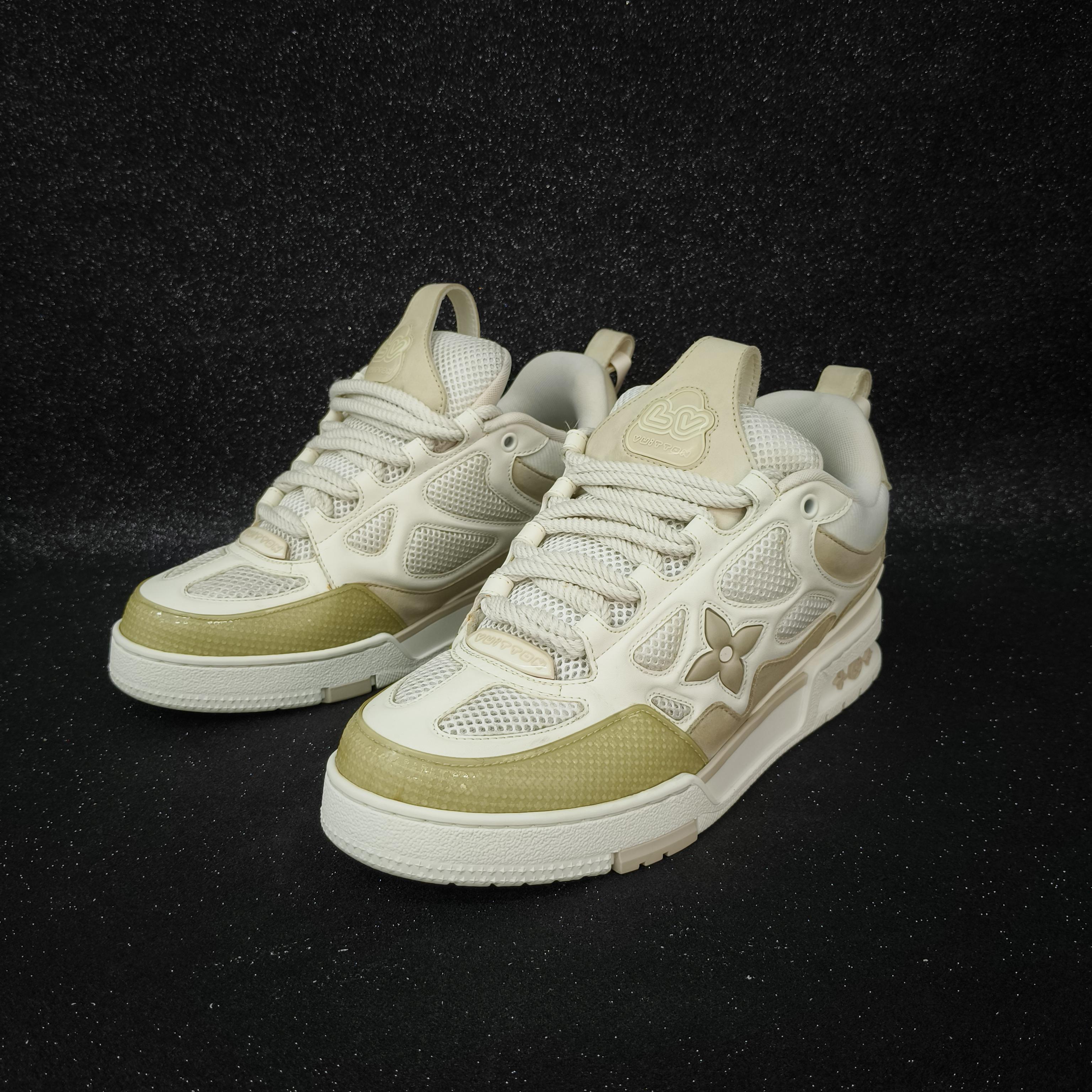 95新 LouisVuitton/路易威登 8.5码/42.5码/米白skate潮鞋