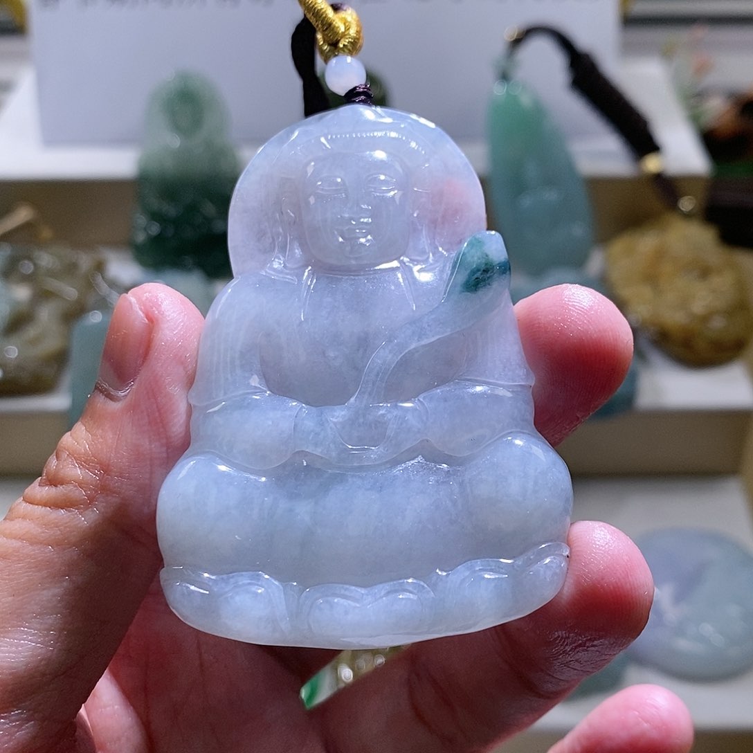 【闪购商品】翡翠颈饰未镶嵌观音