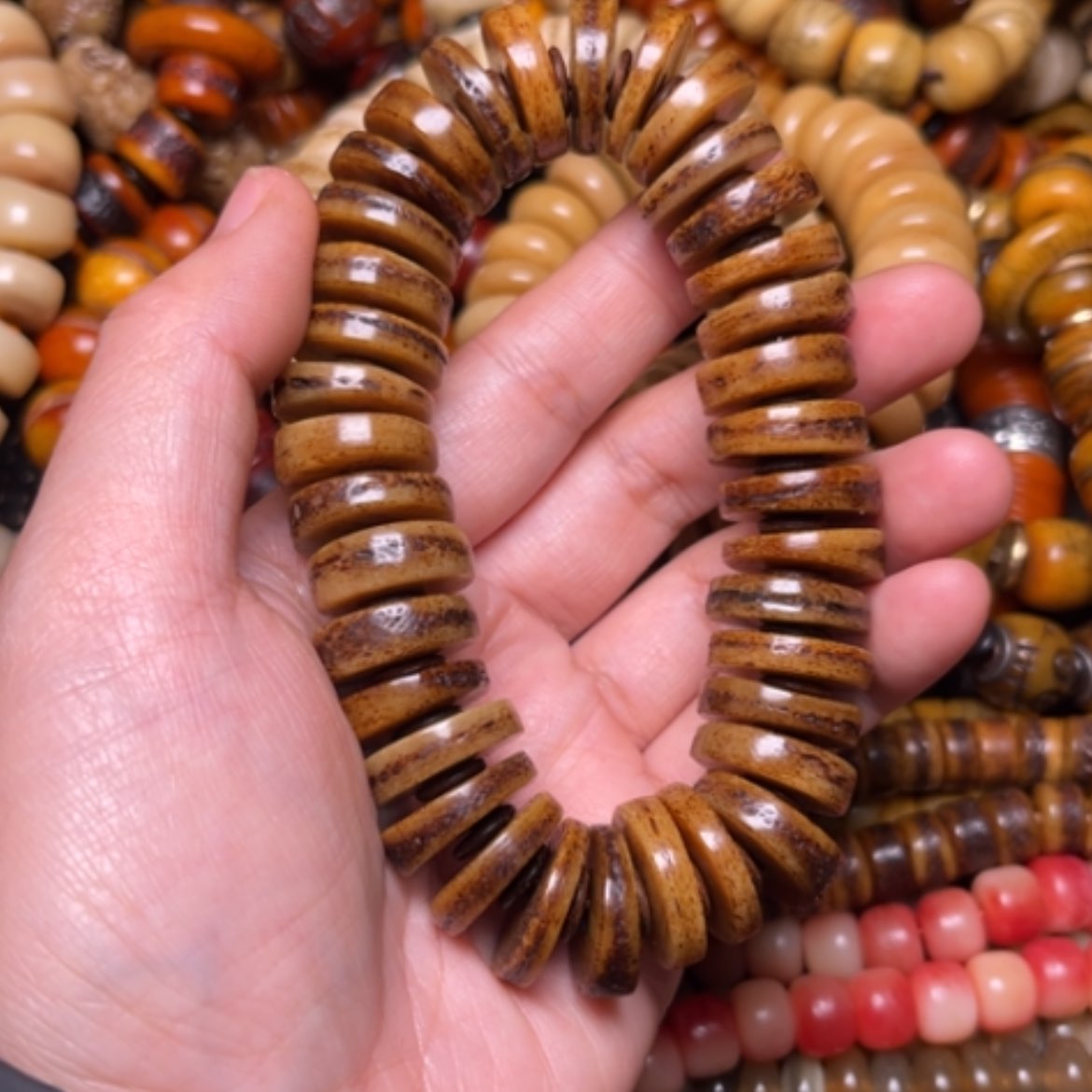 【闪购商品】牛骨手串/手链暗*行牛骨原色切片18