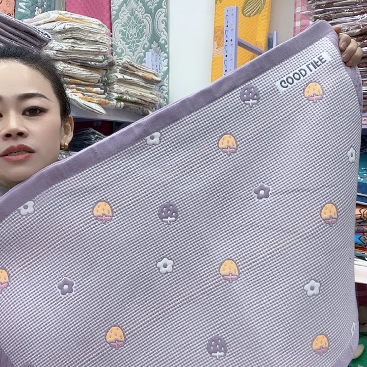 棉紫色小哦草莓棉